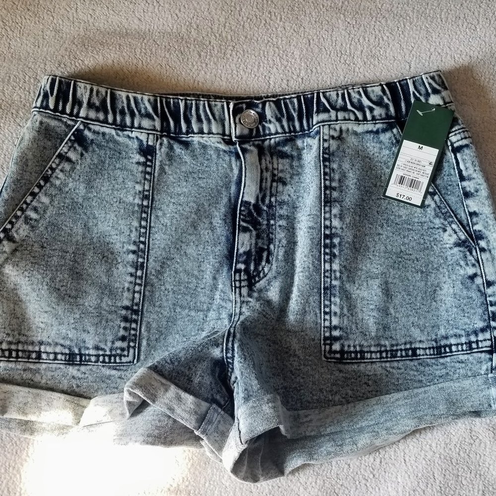 Wild Fable High Waist Acid Wash Jean Shorts M NWT